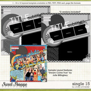Cindy's Layered Templates - Single #15 by Cindy Schneider