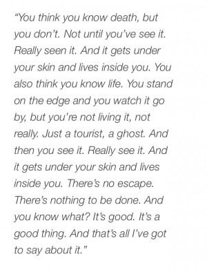 Skins. Cook. Rise. Sobbing.Cook Skins Quotes, Scattered Brain, Random ...