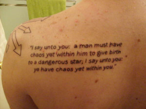 Quote + Chaos Star