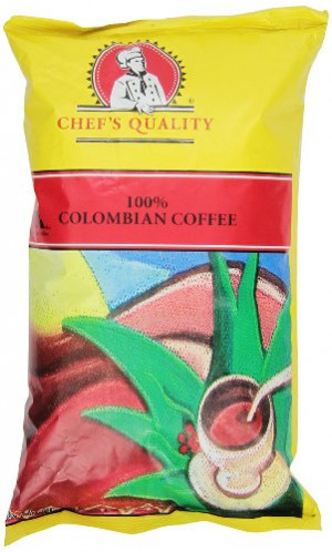 Chefs Quality Colombian Coffee Ground, 1 pound, pack of 12