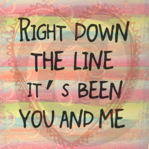 You and Me - Journey song lyrics. $5.00, via Etsy.