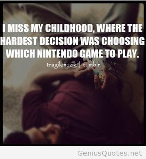 missing childhood memories