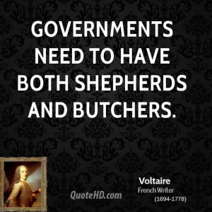 Governments need to have both shepherds and butchers.