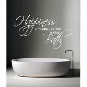 Happiness is Taking a Bath