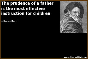 ... instruction for children - Democritus Quotes - StatusMind.com