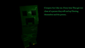 Creeper Quote Facebook Cover Minecraft Picture