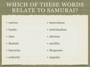 Now read this article about Bushido – Code of the Samurai and a ...