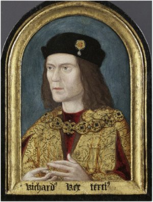 King Richard III. Portrait after restoration. Reproduced by kind ...