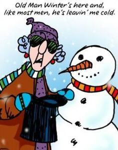 winter cartoon photo winter maxine old man cold snowman lol funny ...