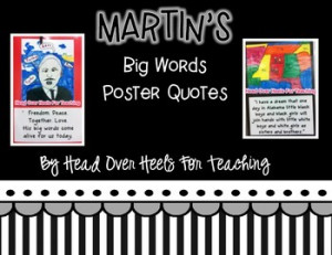 Martin's Big Words {Martin Luther King Jr. Poster Quotes}