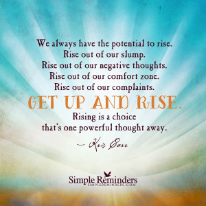 Get up and rise by Kris Carr