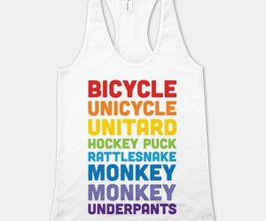 Bicycle Unicycle Unitard Hockey Puck Rattlesnake Monkey Monkey ...