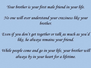 will this is for you thank you for being a great brother and friend ...