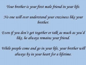 will this is for you thank you for being a great brother and friend ...