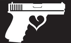 Gun w/ Heart Silhouette: Currently considering this for a tattoo More