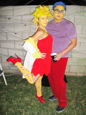 Me and my boo: Going as uber-nerds Lisa Simpson and Milhouse Van ...