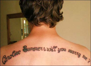 Somewhere there’s a Caroline Summers with a “no” tattooed on her ...