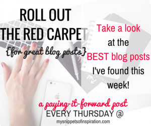 Filed Under: housewifery , Roll Out the Red Carpet Thursday