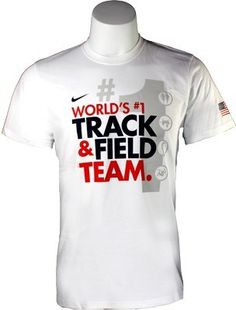 USA TRACK AND FIELD SHIRT Nike USATF Dri-Fit Cotton MENS SIZE M BRAND ...