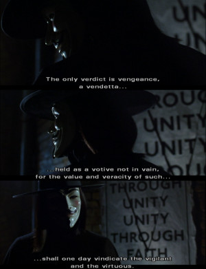 For Vendetta Quotes V Speech