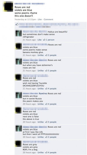 Funny photos funny Roses Are Red Violets Are Blue poems