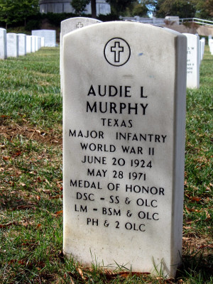 Audie Murphy's Grave at Arlington National Cemetery