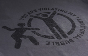 You are Violating my Territorial Bubble T-Shirt Ladies - Thumbnail 1