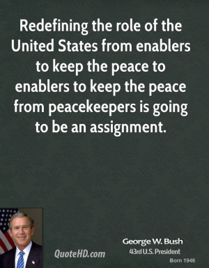 Redefining the role of the United States from enablers to keep the ...