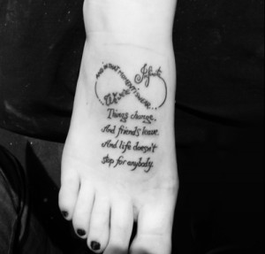 foot tattoos for women quotes
