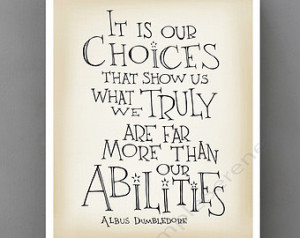 Harry Potter quote poster - Albus D umbledore quote 