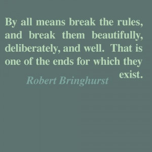Type Quotes from Robert Bringhurst