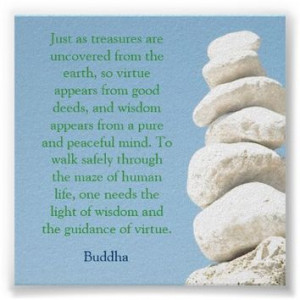 Buddha Quote Rocks Serenity Yoga Poster Art Print More