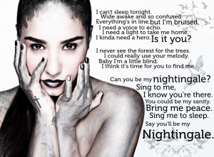 Demi Lovato Nightingale Lyrics