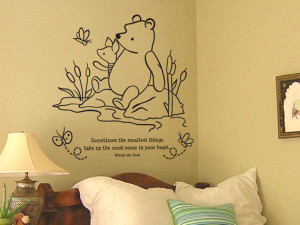 Winnie the Pooh and Piglet Sometimes the smallest thing baby quote ...