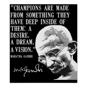 Champions are made from... print