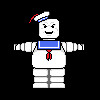 The Stay Puft Marshmallow Man from Ghostbusters .