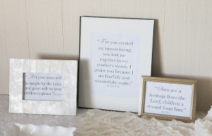 Baby Shower Biblical Quotes :)