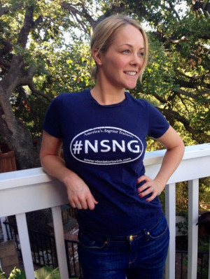 Andrea Anders sporting the #NSNG t-shirt! Nsng Tshirt, Andrea Anders ...