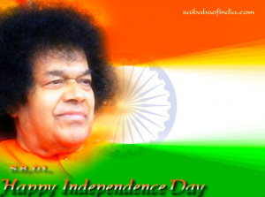 Sai Baba theme independence day greeting cards 