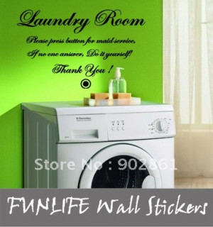 funlife-40x60cm-Laundry-Room-Do-it-Yourself-Vinyl-Home-Wall-Quotes ...