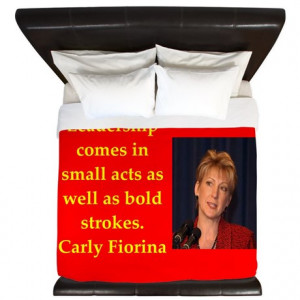 2016 Gifts > 2016 Bedroom Décor > carly fiorina quote King Duvet