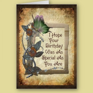 Steampunk butterfly, metal flowers - and a message for a 