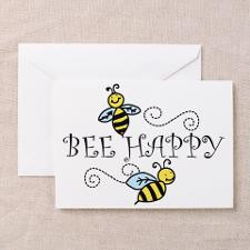 Bee Happy Greeting Card For