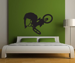 Home » *All Our Designs » Vinyl Wall Decal Sticker BMX Rider #1311