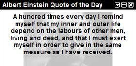 Albert Einstein Quote of the Day (Jim Garrison)