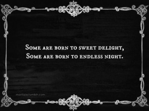 Dark gothic quote