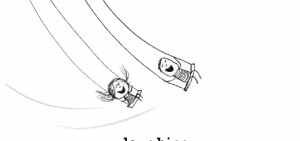 Happiness is, walking only on black tiles.