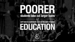 Poorer students take out larger loans and will have to contribute more ...