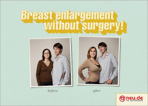 Breast Enlargement Funny Advertisement