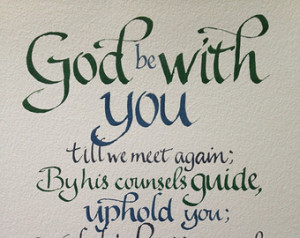 Goodbye Gift, Farewell, Custom Call igraphy, Christian Gift, Christian ...